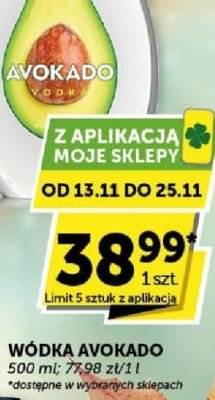 Wódka Avokado 500 ml promocja w Groszek