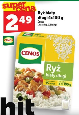Ryż biały długi 4x100 g Cenos promocja w TOPAZ