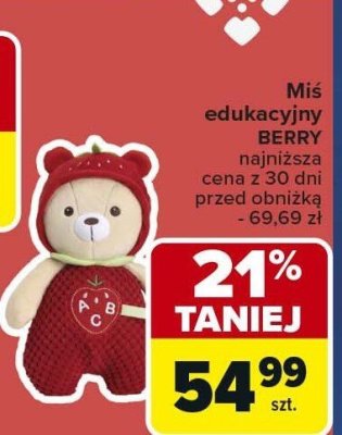 Miś edukacyjny BERRY Chicco promocja w Carrefour