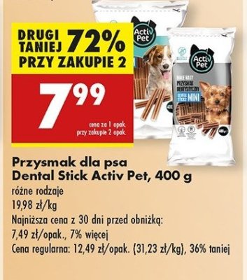 Przysmak dentystyczny dla psa medium Activ pet promocja