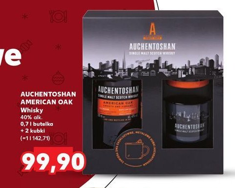 Whisky + 2 x kubek Auchentoshan american oak promocja