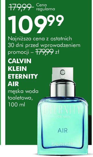 Woda perfumowana Calvin klein eternity air men promocja