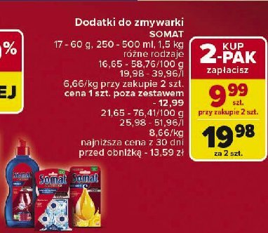Od艣wie偶acz do zmywarek lemon & orange Somat deo duo-perls promocja