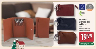 Etui UP2FASHION skórzane na klucze promocja w Aldi