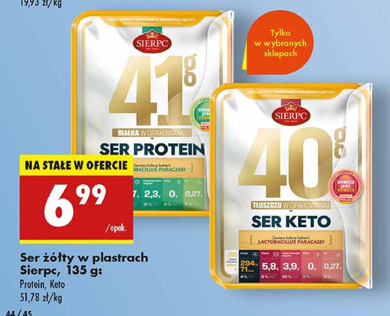 Ser protein Sierpc promocja w Biedronka