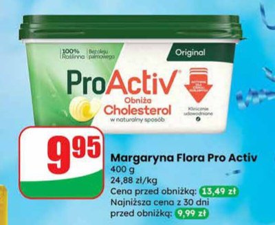 Margaryna Flora Pro Activ promocja w Dino