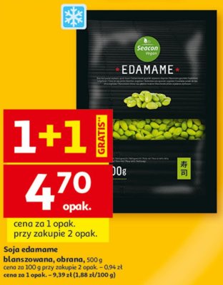 Soja edamame blanszowana, obrana 500 g Seacon promocja w Auchan