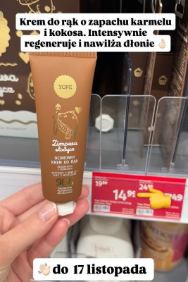 Krem do rąk ochronny o zapachu karmelu i kokosa Zimowa Słodycz  promocja w Rossmann