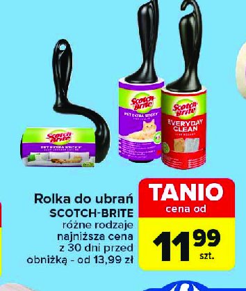 Rolka czyszcząca do usuwania sierści zwierząt Scotch-brite promocja