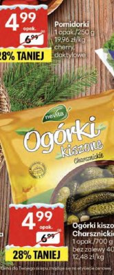 Ogórki kiszone chrzanieckie Novita promocja w Delikatesy Centrum