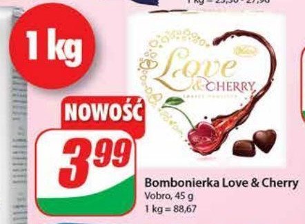 Czekoladki Vobro love & cherry promocje