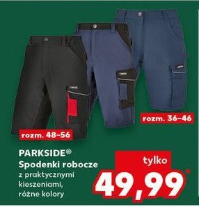 Spodenki robocze 36-46 Parkside promocja w Kaufland