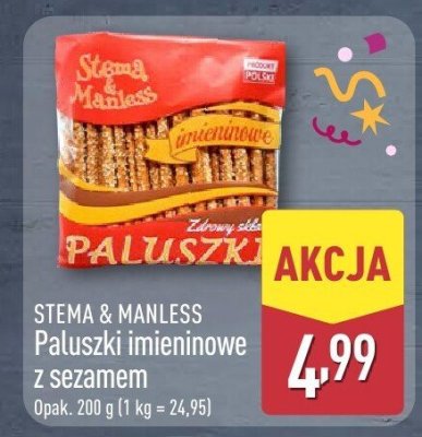 Paluszki imienninowe z sezamem  promocja w Aldi