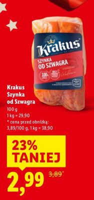 Szynka od Szwagra Krakus promocja w Lidl
