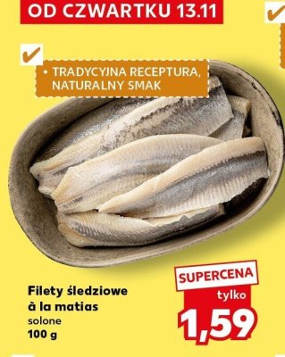 Filety śledziowe á la matias solone 100 g promocja w Kaufland
