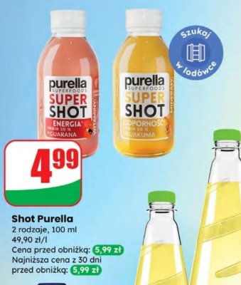 Shot Purella promocja w Dino