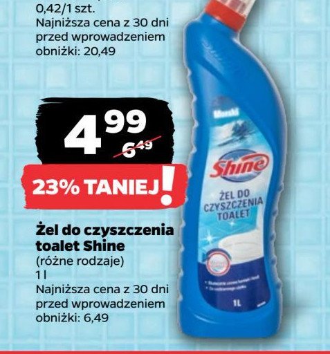 Żel do toalet morski Shine classic promocja w Netto