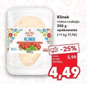 Twaróg klinek z pomidorami i bazylią K-classic stąd takie dobre! promocja w Kaufland