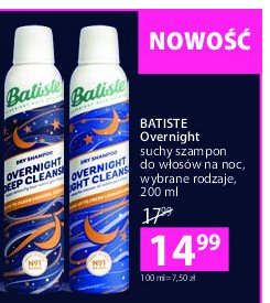 Szampon do włosów overnight Batiste dry shampoo promocja