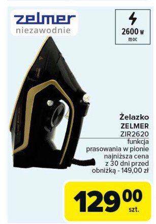 Żelazko zir2620 Zelmer promocja