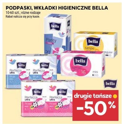 Podpaski, wkładki higieniczne bella różne rodzaje promocja w Stokrotka