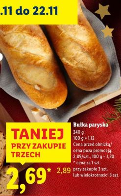 Bułka paryska promocja w Lidl