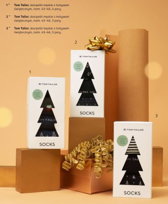 Skarpetki męskie z motywem świątecznym promocja w Rossmann