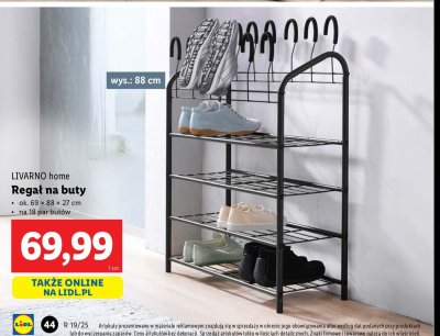 Regał na buty 69 x 88 x 27 cm LIVARNO HOME promocja