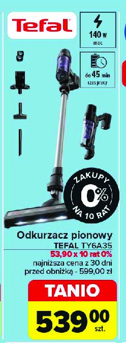 Odkurzacz ty6a35 Tefal promocja