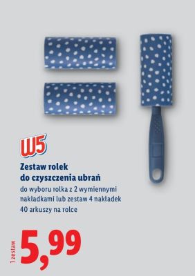 Zestaw rolek do czyszczenia ubrań W5 promocja w Lidl