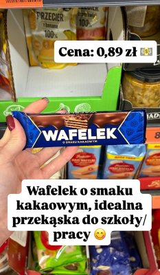 Wafelek o smaku kakaowym promocja w Biedronka