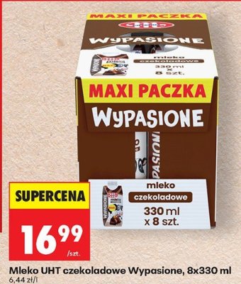 Mleko UHT czekoladowe Wypasione, 8x330 ml promocja w Biedronka