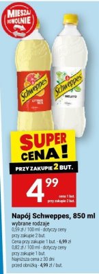 Napój Schweppes, 850 ml promocja w Twój Market