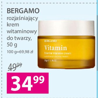 Krem do twarzy rozjaśniający Bergamo vitamin promocje