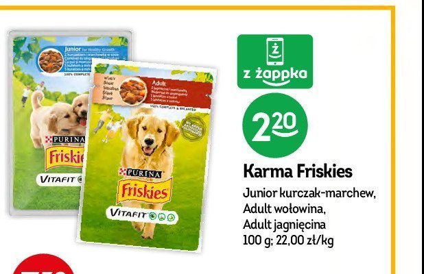 Karma dla psa wołowina z ziemniakami Purina friskies promocja