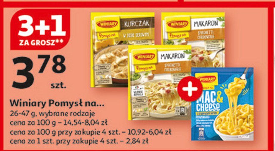 Spaghetti carbonara Winiary pomysł na ... promocja