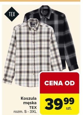 Koszula męska TEX promocja w Carrefour