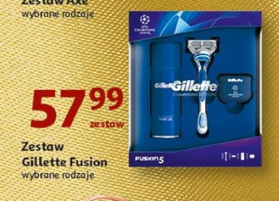 Maszynka do golenia + żel do golenia Gillette fusion promocja