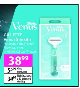 Maszynka do golenia + 2 wkłady Gillette venus smooth promocja