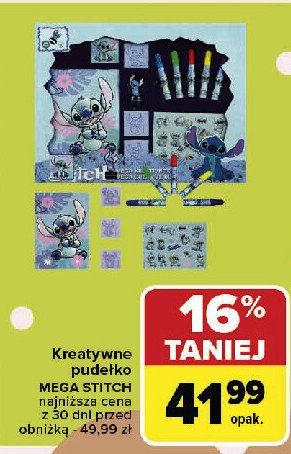 Pudełko stitch MEGA CREATIVE promocja w Carrefour