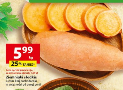 Ziemniaki słodkie luzem Auchan promocja