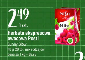 Herbata malina Posti promocja