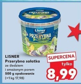 Sałatka przerybna ze śledziem i smażonym porem Lisner promocja