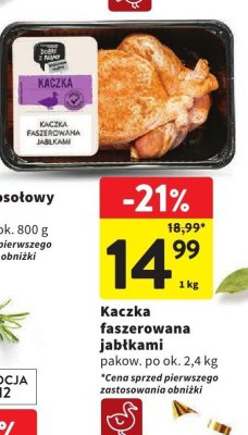 Kaczka faszerowana jabłkami promocja w Intermarche