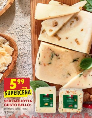 Ser caciotta z chilli i rukolą Gustobello promocja