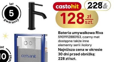Bateria umywalkowa Riva Castohit promocja w Castorama