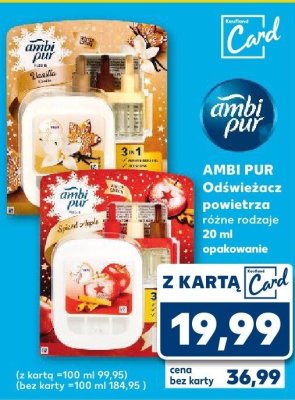 Odświeżacz powietrza AMBI PUR 3-1 różne rodzaje 20 ml  promocja w Kaufland