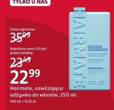 Hairmate odżywka nawilżająca do włosów, 250 ml promocja w Rossmann