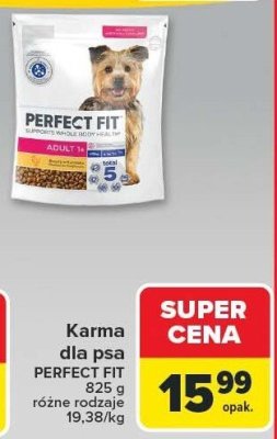 Karma dla psa PERFECT FIT różne rodzaje promocja w Carrefour