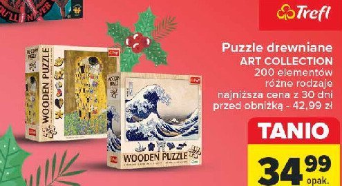 Puzzle drewniane 200 el. Trefl promocja w Carrefour